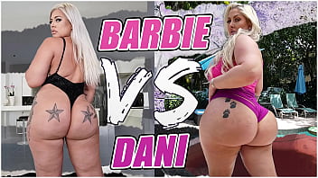 Big ass babes Ashley Barbie and Mz. Dani compete in a sexy battle