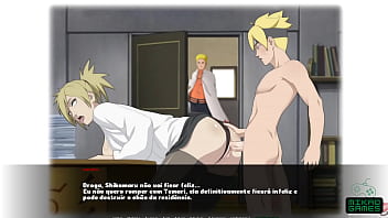 Sakura joins Naruto and Temari for a steamy vacation adventure in this anime hentai video